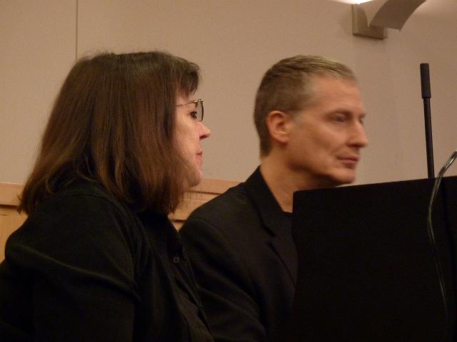 18, Palmer & Dan Glover.JPG - Kathy turns pages for Daniel